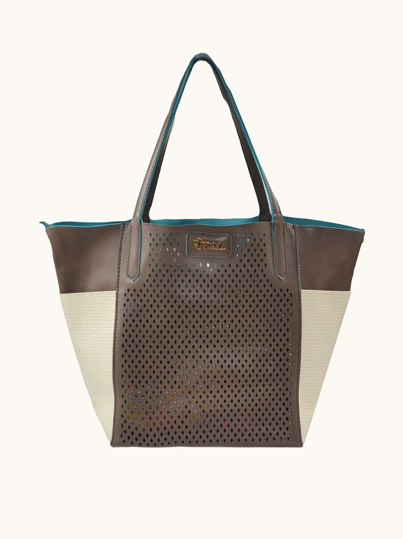 Torba brązowa Typu Shopper z Frędzlami - Allora zdjęcie 2