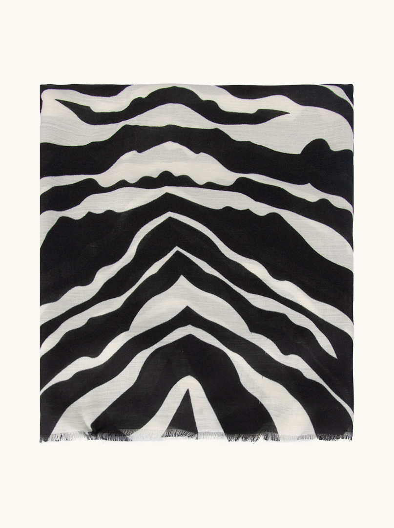 Szal Symfonia w stylu artystycznego safari 85cm x 185cm zdjęcie 2