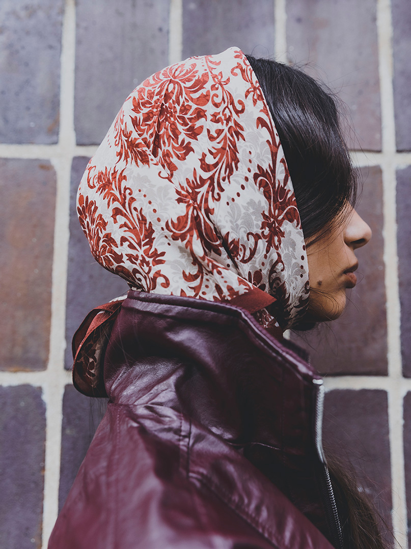 Apaszka bawełna z jedwabiem Vittoria 53x53 cm PREMIUM zdjęcie 4