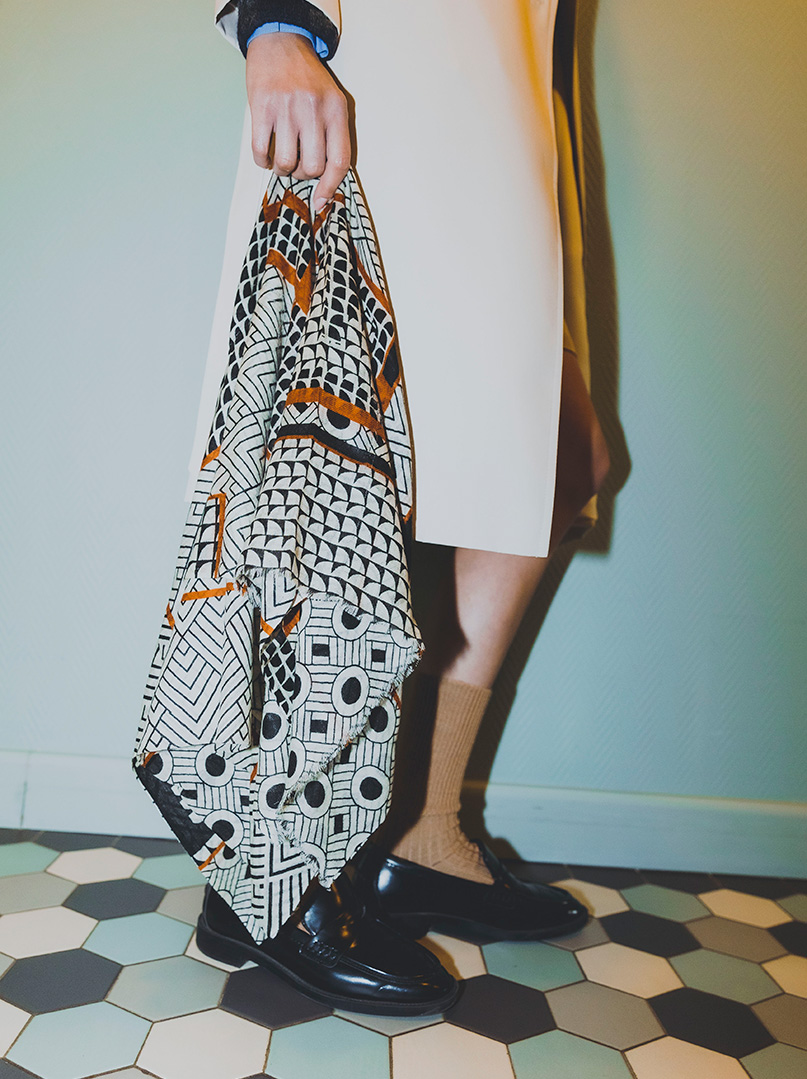 Szal wełniany ORIGO 90x200 cm PREMIUM zdjęcie 1