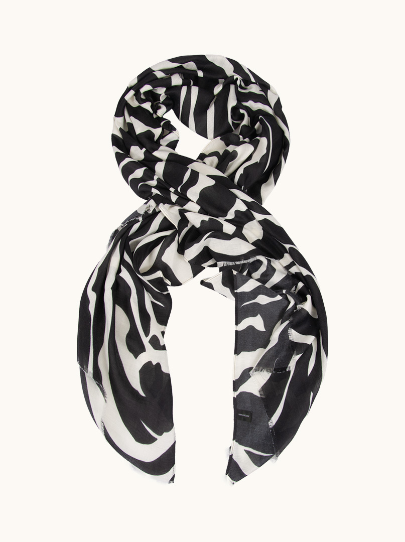 Szal Symfonia w stylu artystycznego safari 85cm x 185cm zdjęcie 1