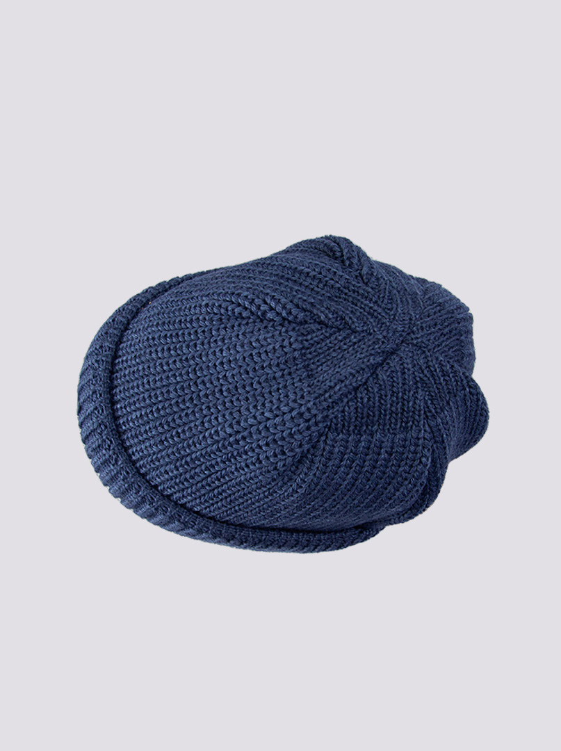 Ciepła ciemnoniebieska czapka dokerka Hammaburg zdjęcie 4