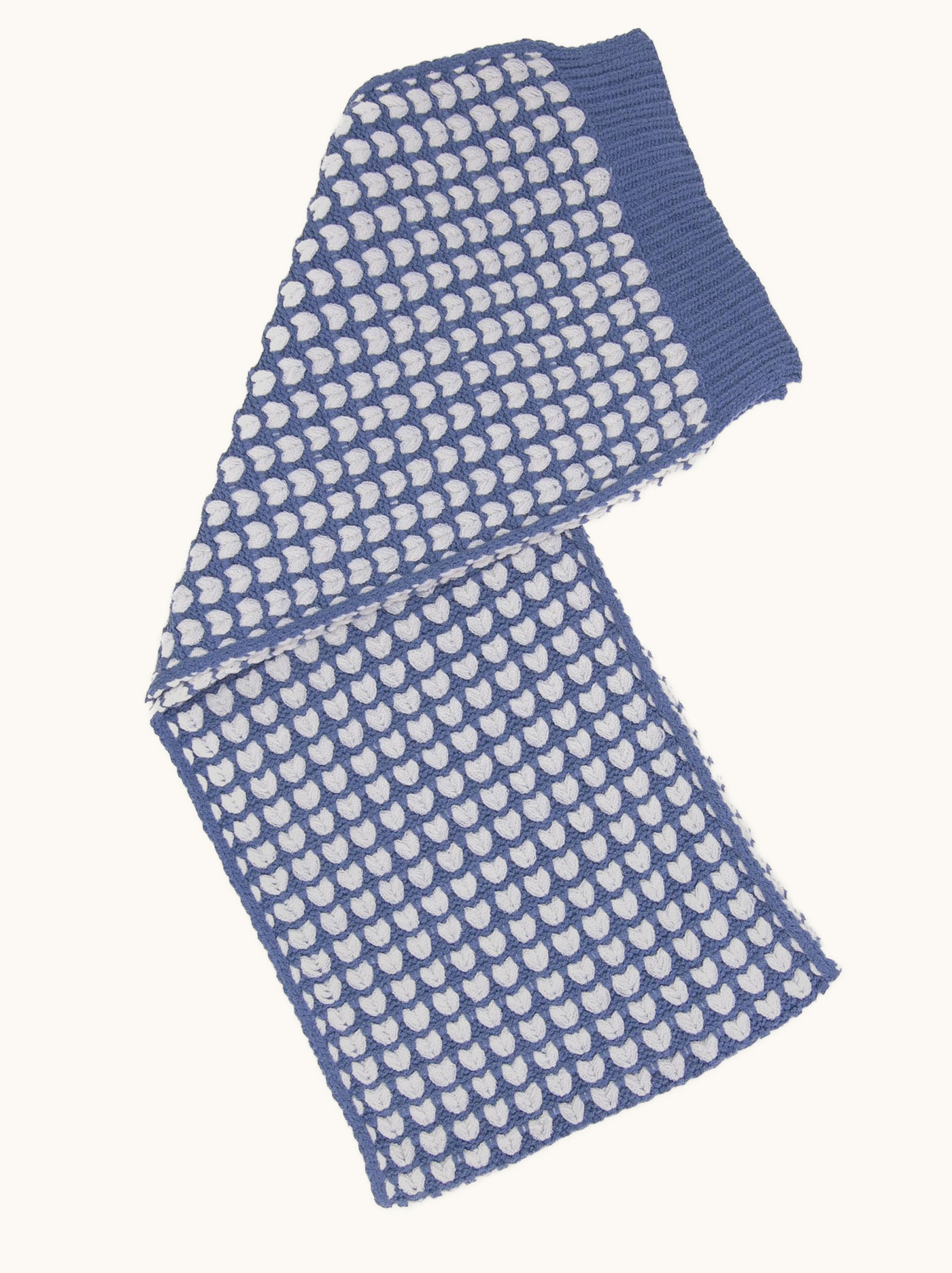 Ciepły wąski dzianinowy szal 34 cm x 190 cm zdjęcie 2