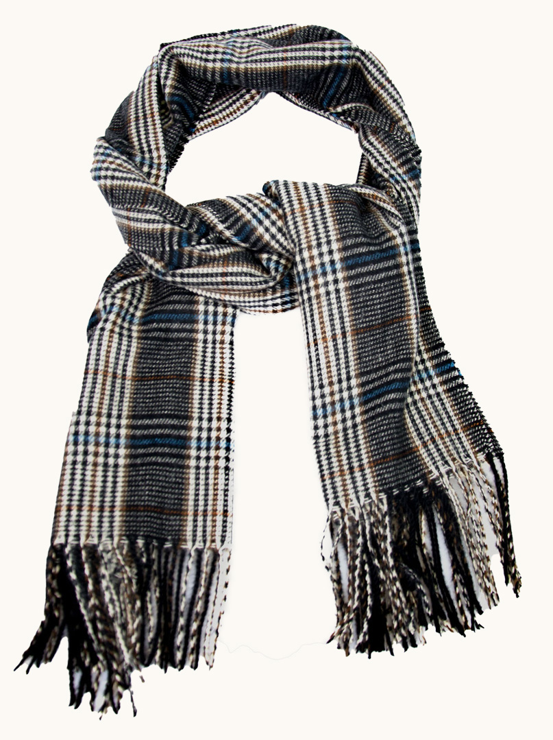 Ciepły szal  w pepitkę 75 cm x 220 cm zdjęcie 1