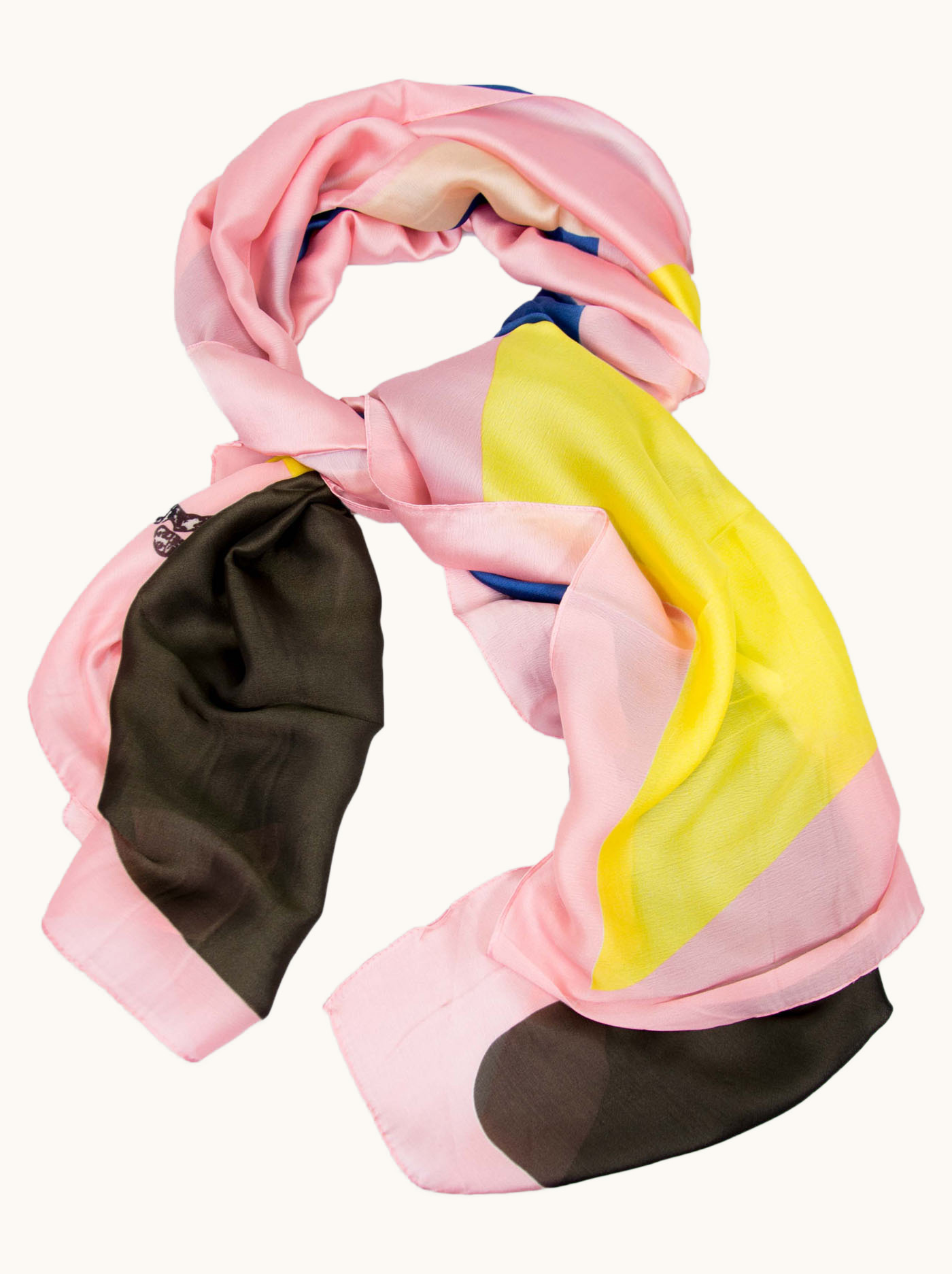 Duży i kolorowy szal we wzory  85cm x 180cm zdjęcie 1