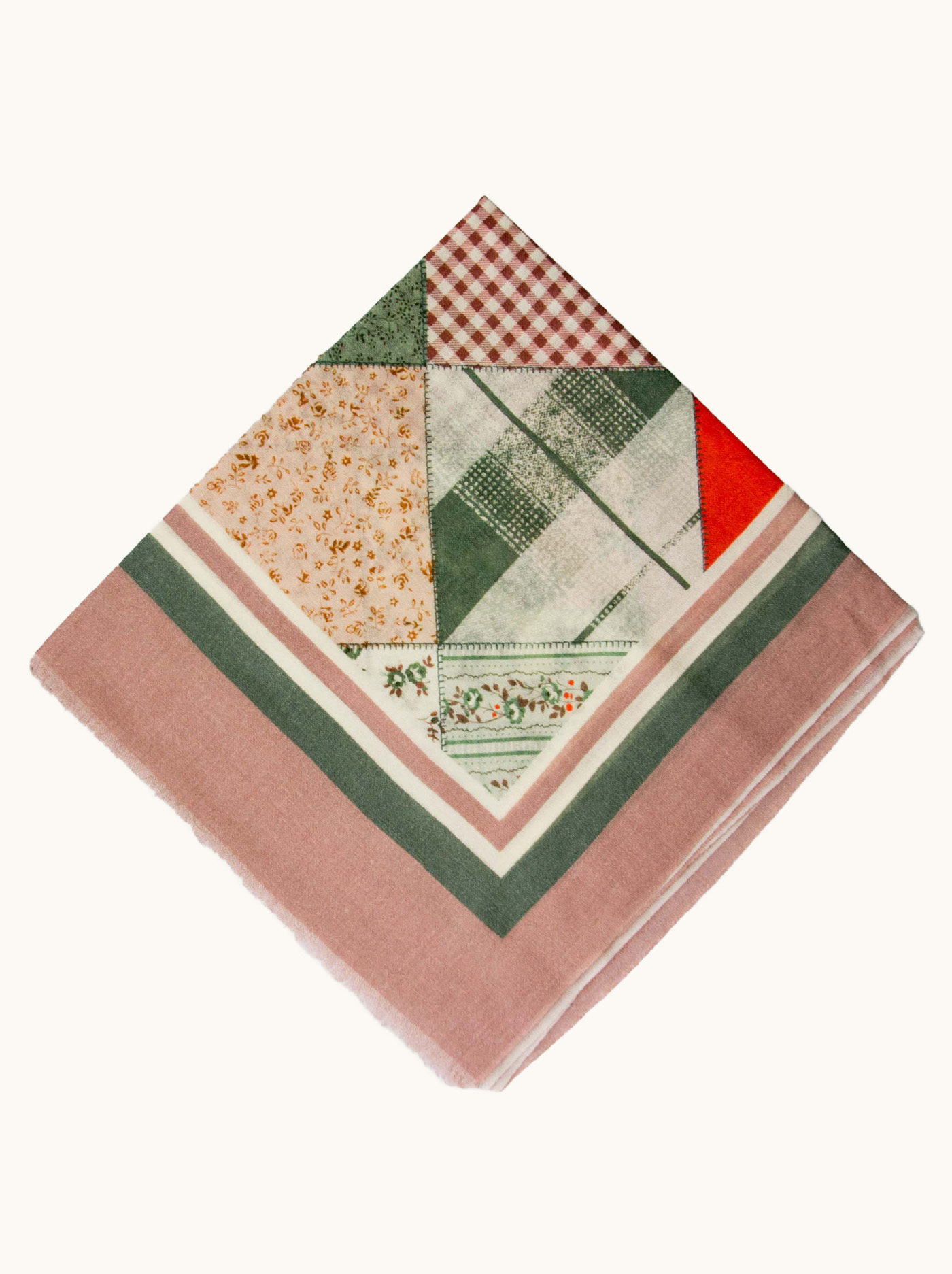 Lekki szal z wełny we wzory geometryczne 70cm x 195cm zdjęcie 3