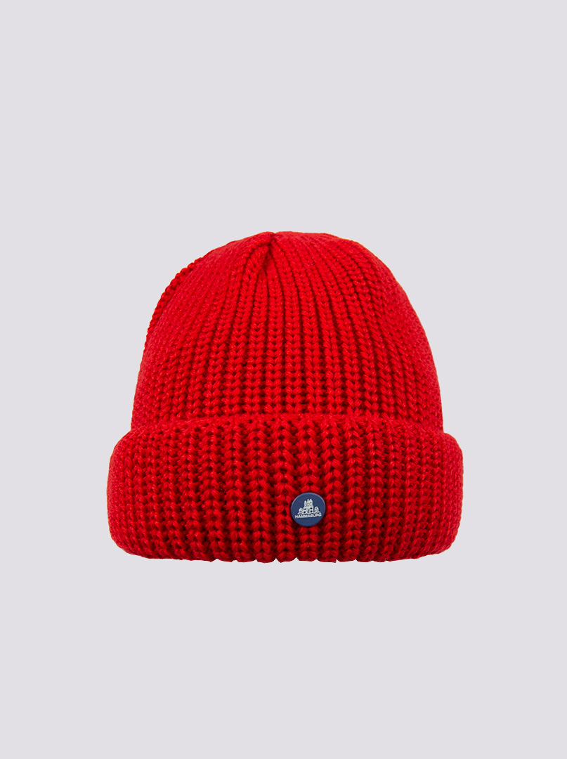 Ciepła czerwona czapka dokerka Hammaburg zdjęcie 1