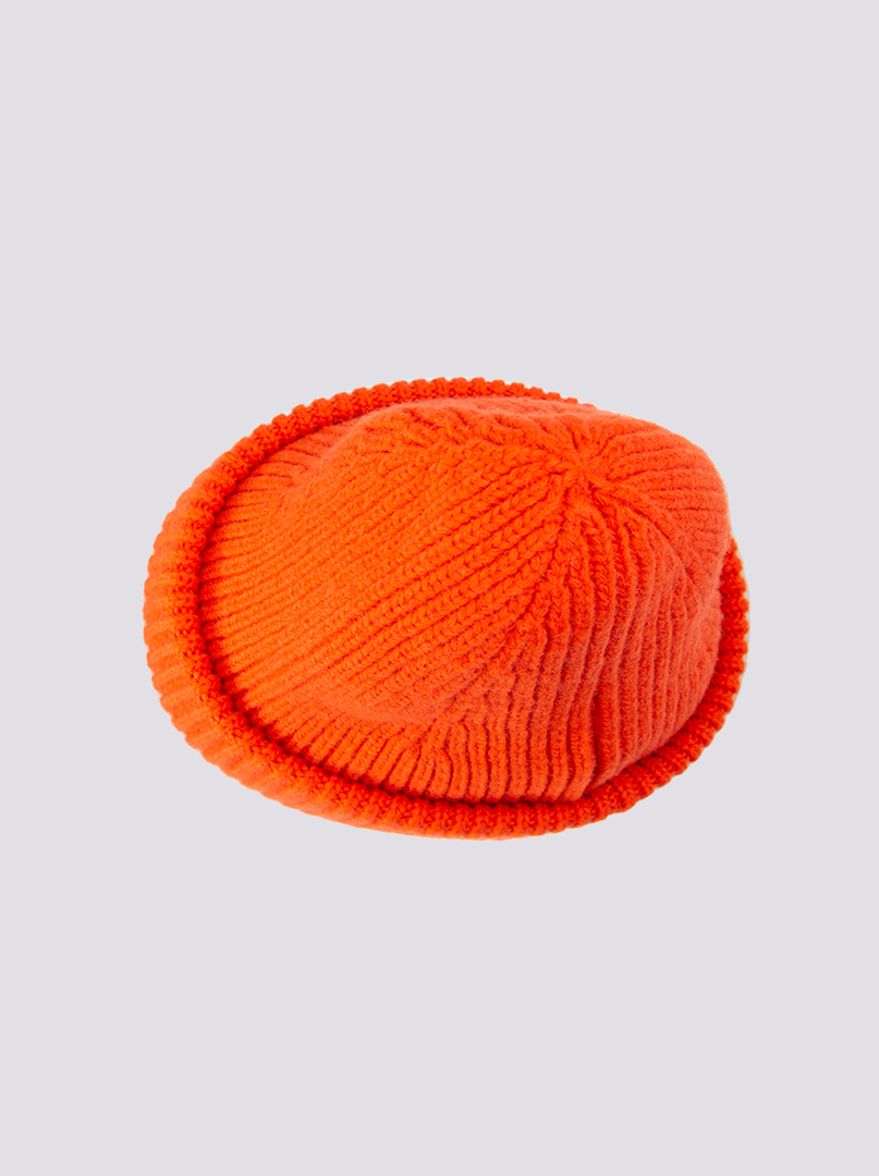 Ciepła wełniana pomarańczowa czapka Stetson zdjęcie 4