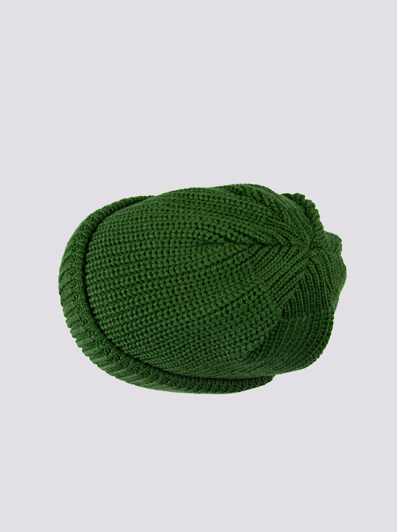 Ciepła zielona czapka dokerka Hammaburg zdjęcie 4