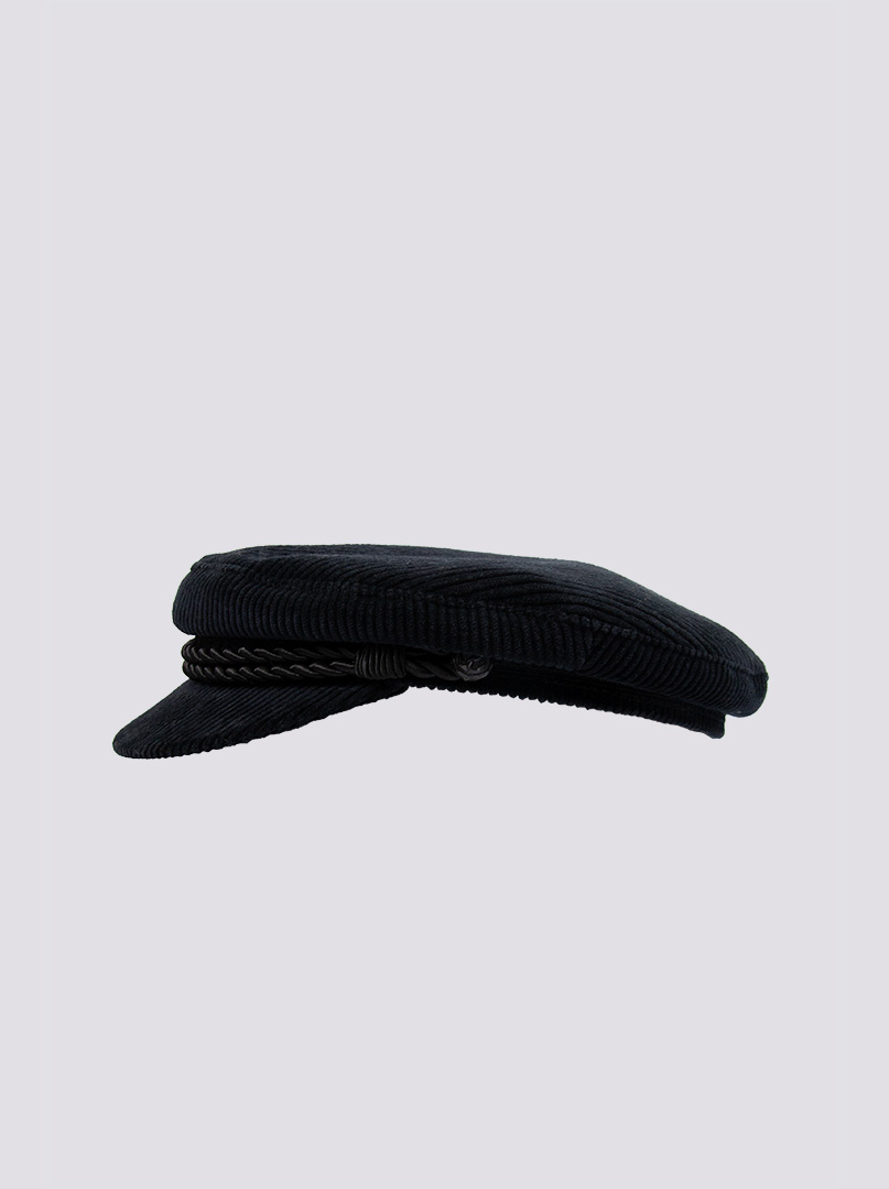 Kaszkiet sztruksowy czarny czapka Stetson L zdjęcie 1