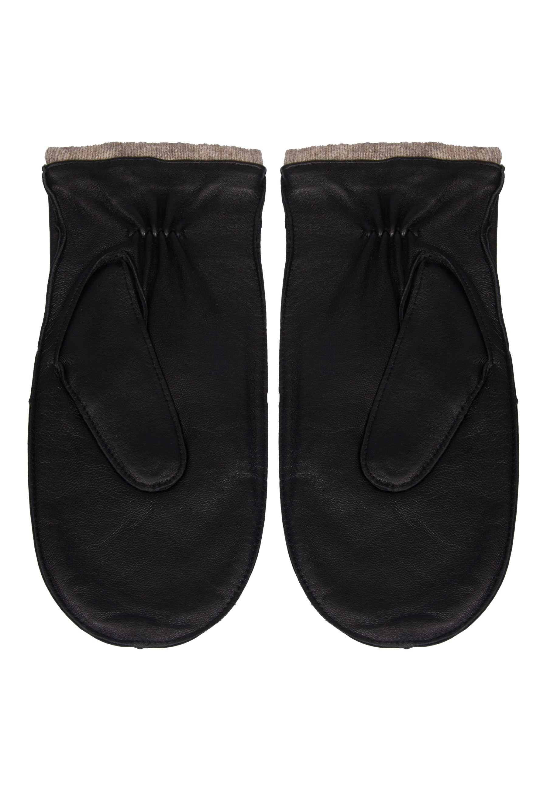  Rękawiczki skórzane czarne z jednym palcem zdjęcie 1