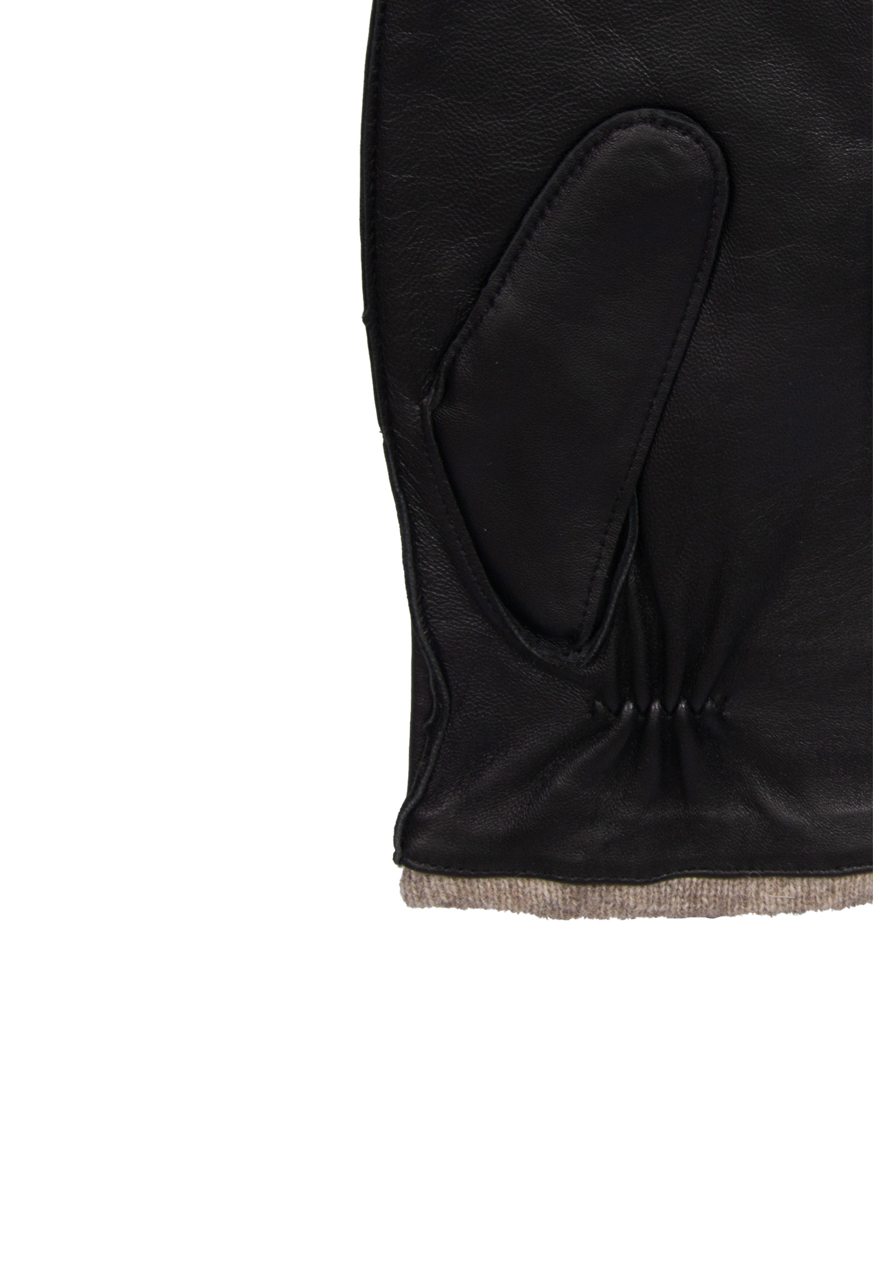  Rękawiczki skórzane czarne z jednym palcem zdjęcie 4