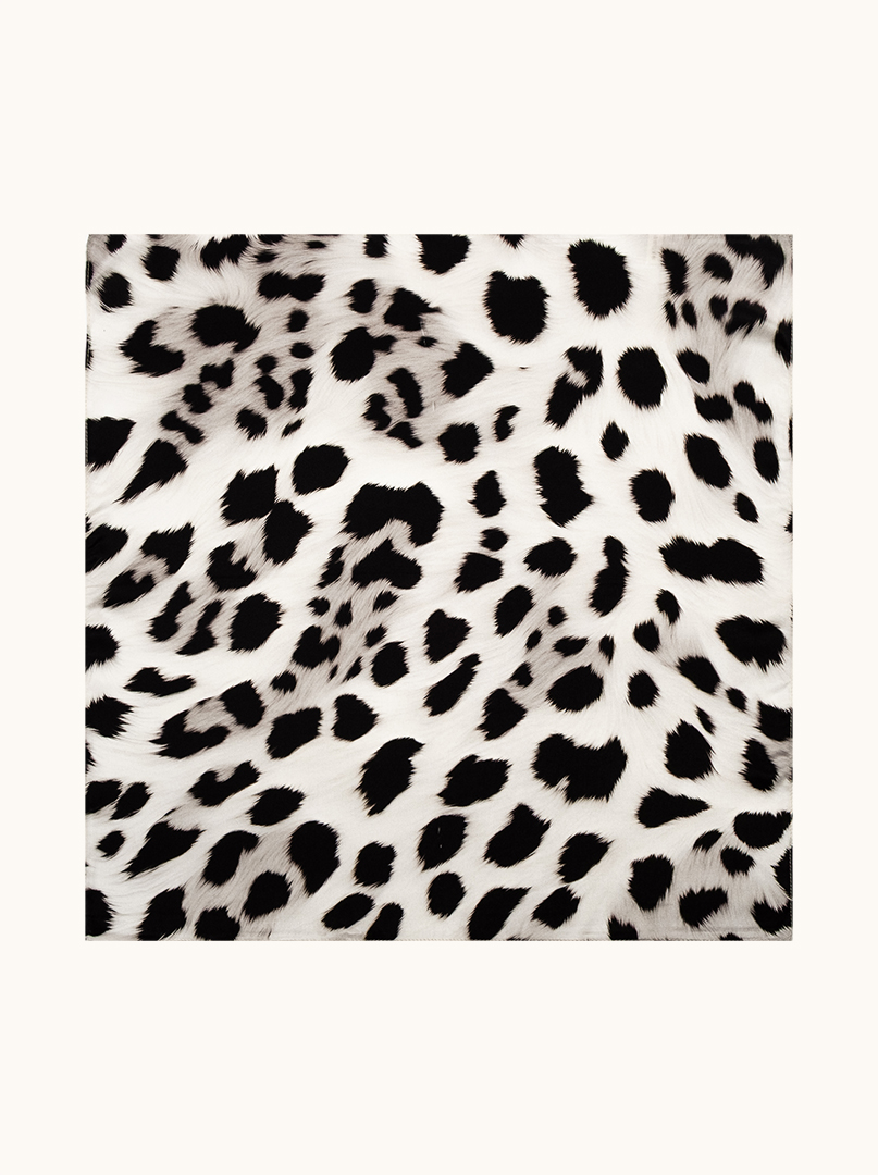 Apaszka jedwabna LUNA NERA 53x53 cm PREMIUM zdjęcie 2